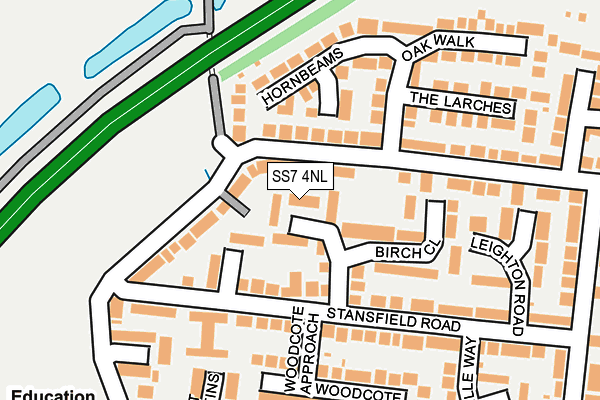 SS7 4NL map - OS OpenMap – Local (Ordnance Survey)