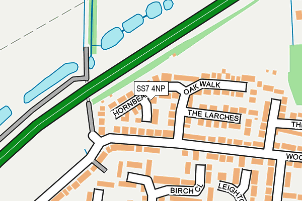 SS7 4NP map - OS OpenMap – Local (Ordnance Survey)