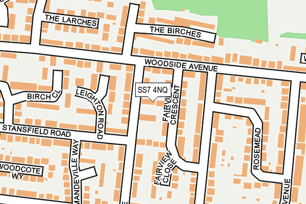 SS7 4NQ map - OS OpenMap – Local (Ordnance Survey)