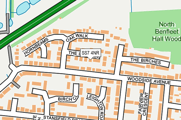 SS7 4NR map - OS OpenMap – Local (Ordnance Survey)