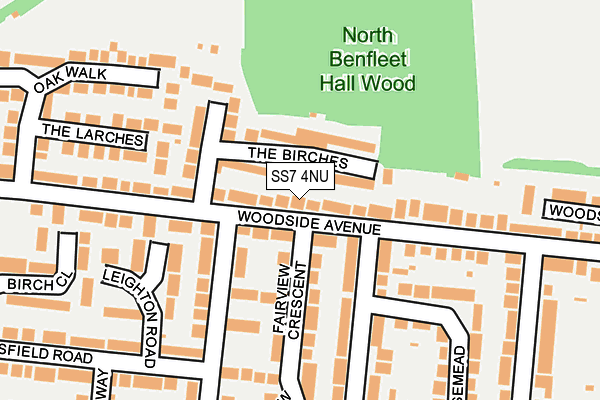 SS7 4NU map - OS OpenMap – Local (Ordnance Survey)