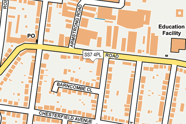 SS7 4PL map - OS OpenMap – Local (Ordnance Survey)