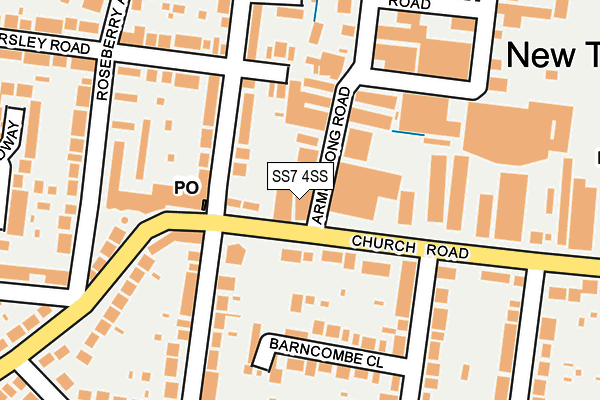 SS7 4SS map - OS OpenMap – Local (Ordnance Survey)