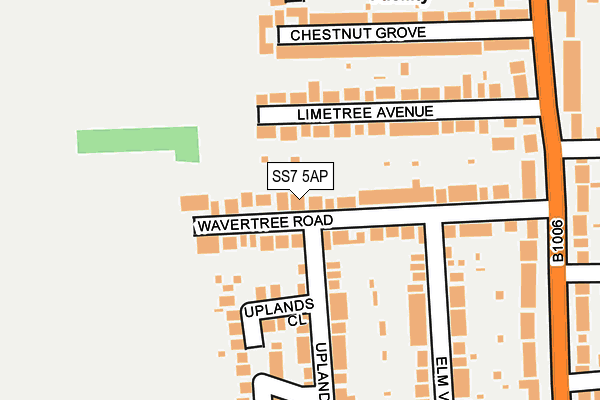 SS7 5AP map - OS OpenMap – Local (Ordnance Survey)