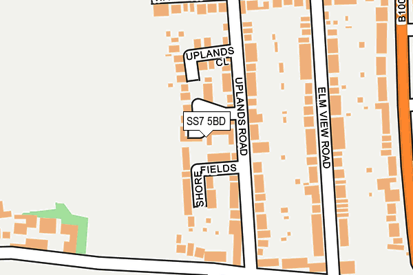 SS7 5BD map - OS OpenMap – Local (Ordnance Survey)