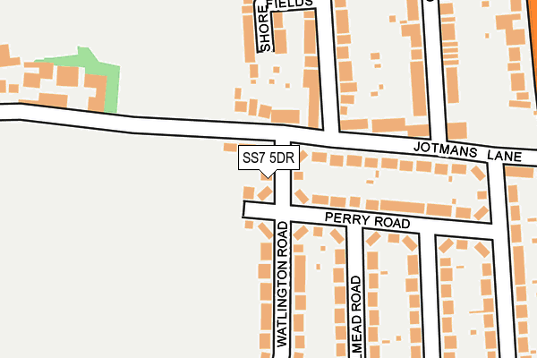 SS7 5DR map - OS OpenMap – Local (Ordnance Survey)