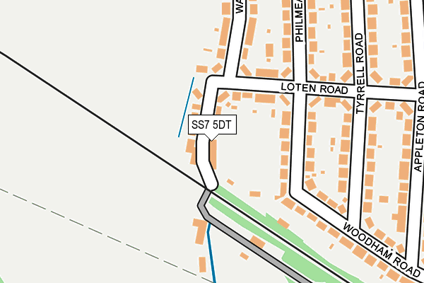 SS7 5DT map - OS OpenMap – Local (Ordnance Survey)