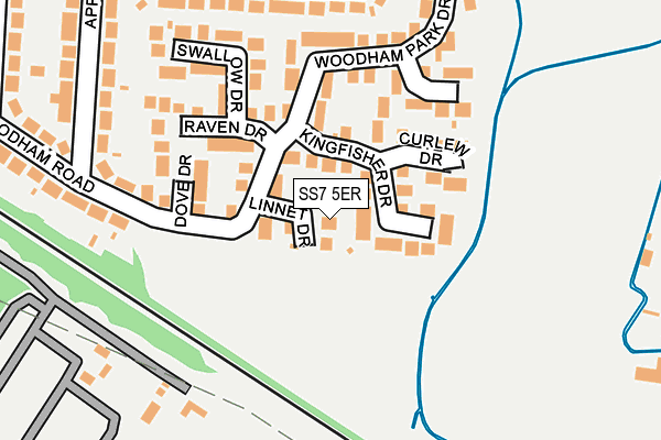 SS7 5ER map - OS OpenMap – Local (Ordnance Survey)