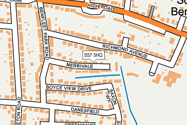 SS7 5HQ map - OS OpenMap – Local (Ordnance Survey)