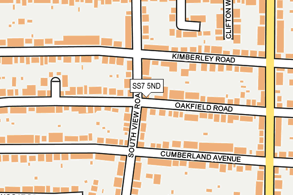 SS7 5ND map - OS OpenMap – Local (Ordnance Survey)
