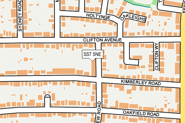 SS7 5NE map - OS OpenMap – Local (Ordnance Survey)