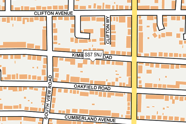SS7 5NJ map - OS OpenMap – Local (Ordnance Survey)
