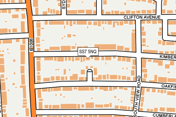 SS7 5NQ map - OS OpenMap – Local (Ordnance Survey)