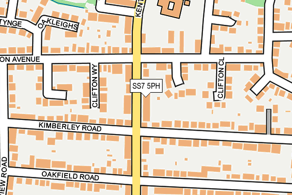 SS7 5PH map - OS OpenMap – Local (Ordnance Survey)