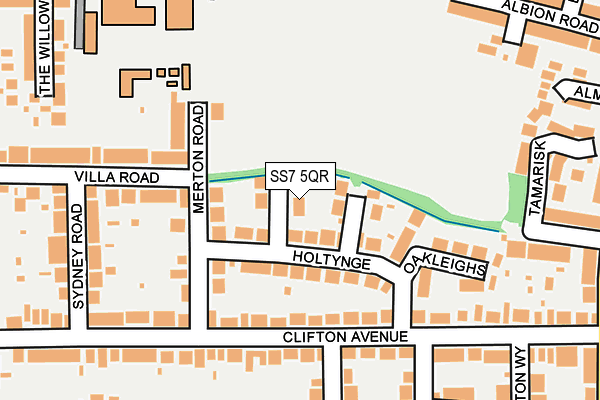 SS7 5QR map - OS OpenMap – Local (Ordnance Survey)