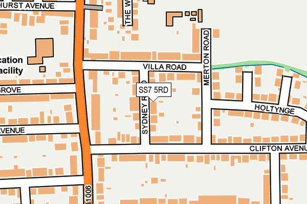 SS7 5RD map - OS OpenMap – Local (Ordnance Survey)