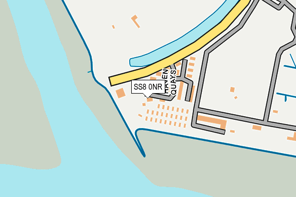 SS8 0NR map - OS OpenMap – Local (Ordnance Survey)