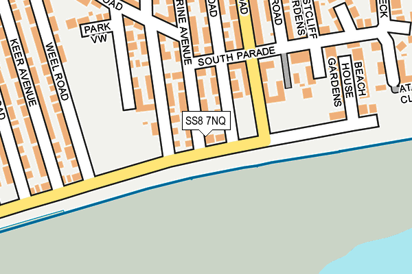 SS8 7NQ map - OS OpenMap – Local (Ordnance Survey)