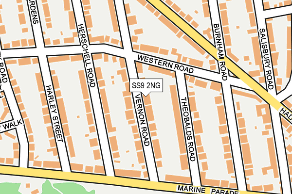 SS9 2NG map - OS OpenMap – Local (Ordnance Survey)