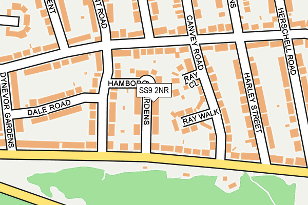 SS9 2NR map - OS OpenMap – Local (Ordnance Survey)