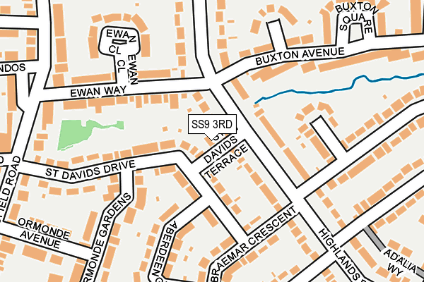 SS9 3RD map - OS OpenMap – Local (Ordnance Survey)