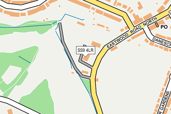 SS9 4LR map - OS OpenMap – Local (Ordnance Survey)