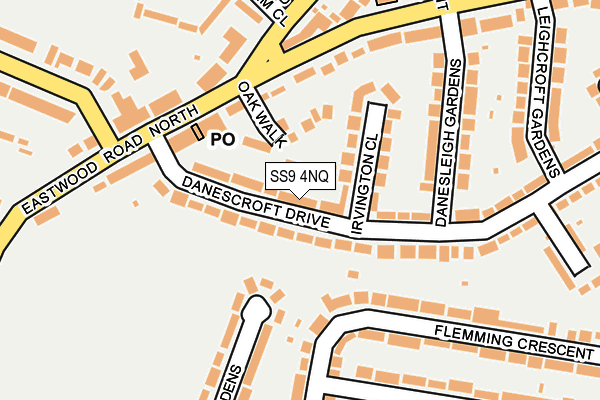 SS9 4NQ map - OS OpenMap – Local (Ordnance Survey)