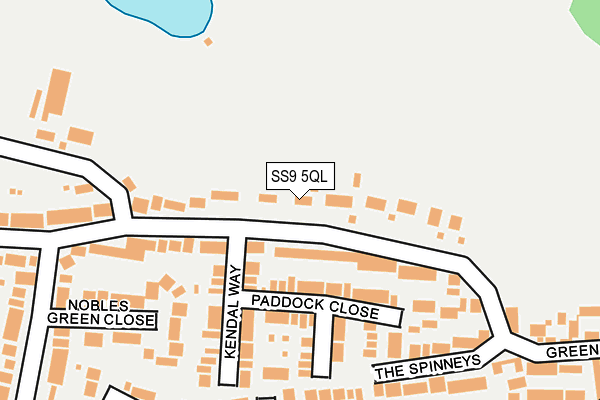SS9 5QL map - OS OpenMap – Local (Ordnance Survey)