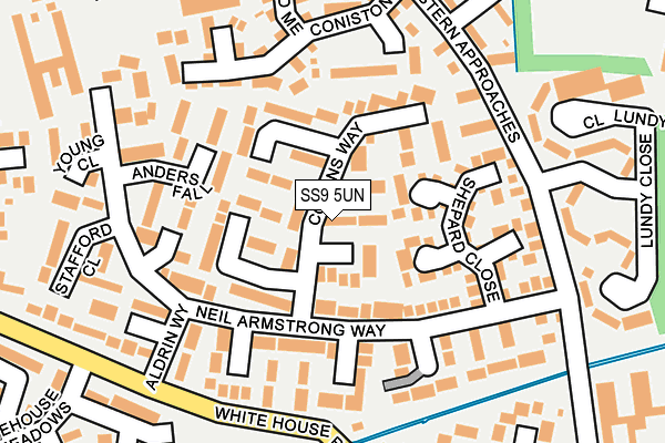 SS9 5UN map - OS OpenMap – Local (Ordnance Survey)