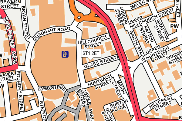 ST1 2ET map - OS OpenMap – Local (Ordnance Survey)