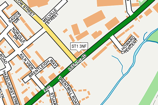 ST1 3NF map - OS OpenMap – Local (Ordnance Survey)