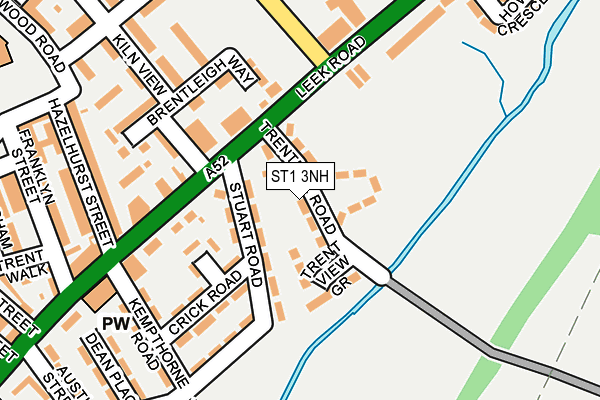 ST1 3NH map - OS OpenMap – Local (Ordnance Survey)