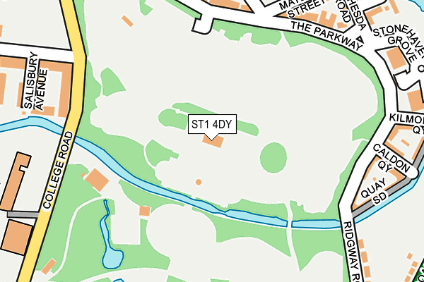 ST1 4DY map - OS OpenMap – Local (Ordnance Survey)