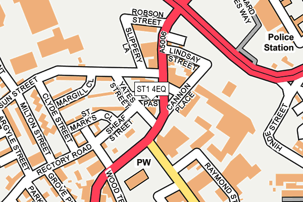 ST1 4EQ map - OS OpenMap – Local (Ordnance Survey)