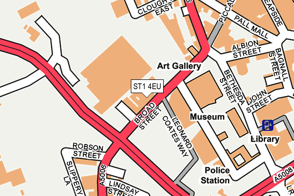 ST1 4EU map - OS OpenMap – Local (Ordnance Survey)