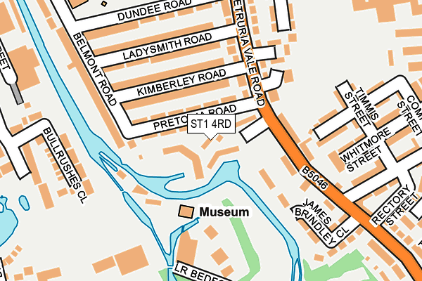 ST1 4RD map - OS OpenMap – Local (Ordnance Survey)