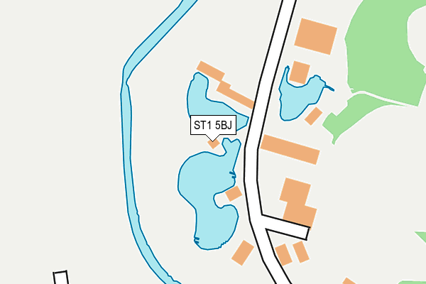 ST1 5BJ map - OS OpenMap – Local (Ordnance Survey)