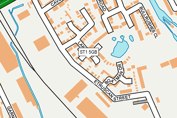 ST1 5GB map - OS OpenMap – Local (Ordnance Survey)