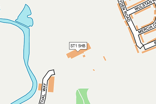 ST1 5HB map - OS OpenMap – Local (Ordnance Survey)