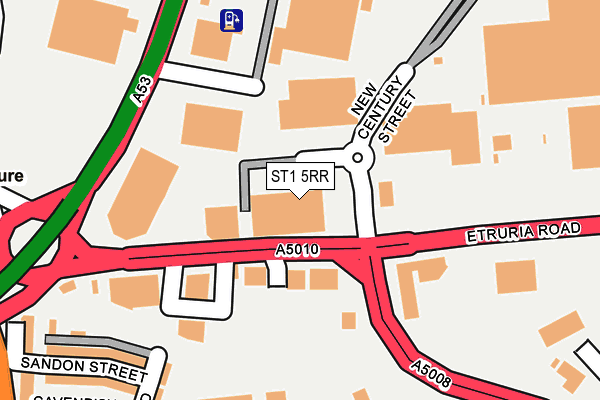 ST1 5RR map - OS OpenMap – Local (Ordnance Survey)