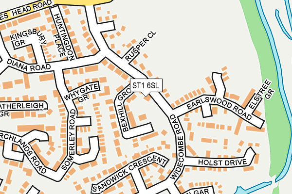 Map of BAREBEAUTY.STAFFS LIMITED at local scale
