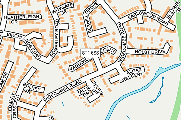 ST1 6SS map - OS OpenMap – Local (Ordnance Survey)