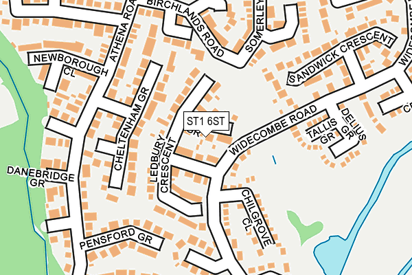 ST1 6ST map - OS OpenMap – Local (Ordnance Survey)