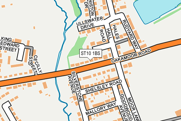 ST10 1BS map - OS OpenMap – Local (Ordnance Survey)