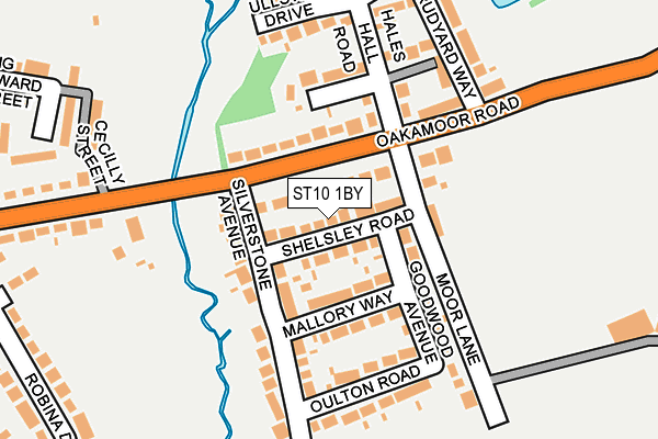 ST10 1BY map - OS OpenMap – Local (Ordnance Survey)