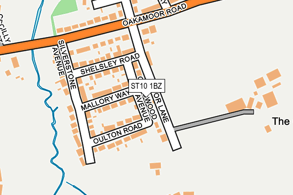 ST10 1BZ map - OS OpenMap – Local (Ordnance Survey)