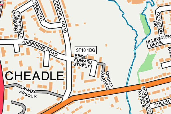 Map Of Cheadle Staffs St10 1Dg Maps, Stats, And Open Data