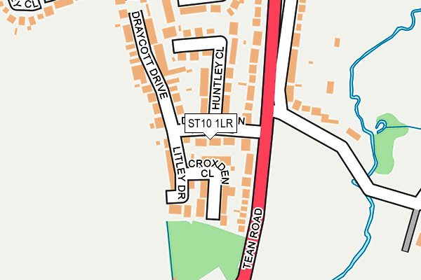 ST10 1LR map - OS OpenMap – Local (Ordnance Survey)