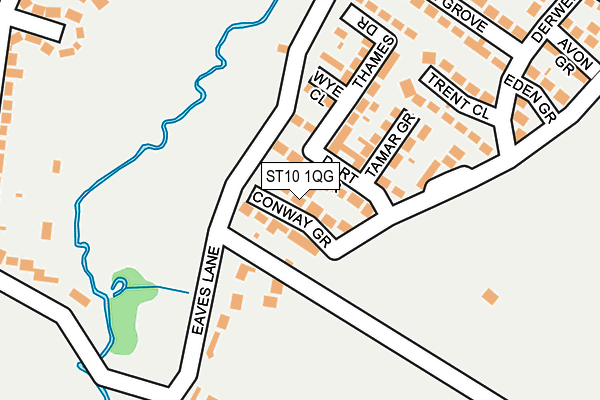 ST10 1QG map - OS OpenMap – Local (Ordnance Survey)