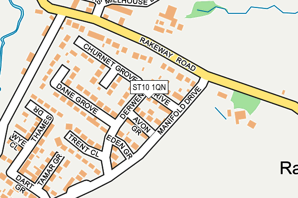 ST10 1QN map - OS OpenMap – Local (Ordnance Survey)